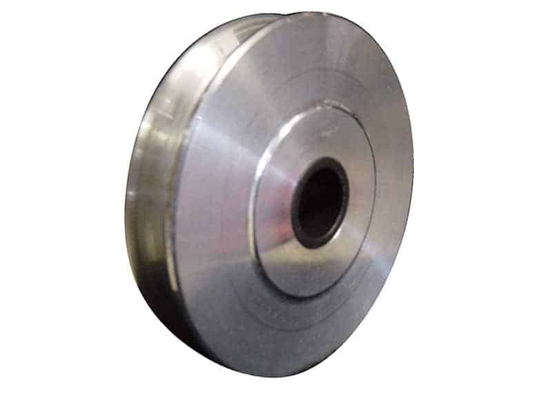 IMM Quality boat lift accessories include this silver pulley