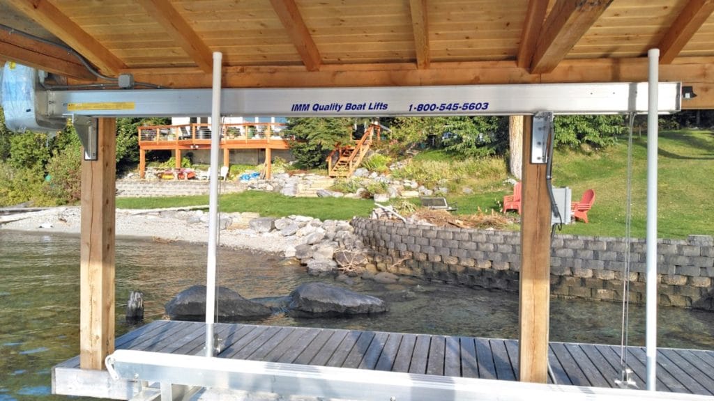 boathouse lift from imm quality boat lifts