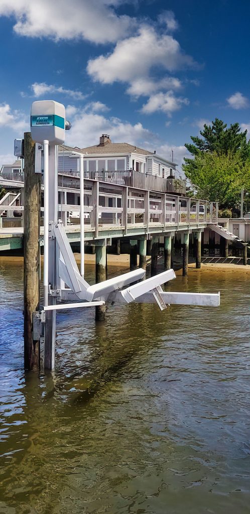 PWC 3000 boat lift in bright white