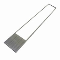 Closeup of grey and white stern platform accessories for boat lifts