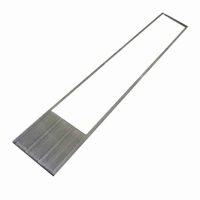 Closeup of grey and white stern platform accessories for boat lifts