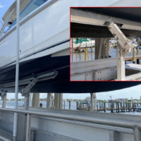 Brackets On Lift Iq Boat Lifts Brackets On IMM Quality Titan Yacht Lift