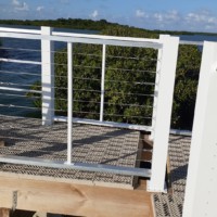 Railing Along Gazebo Walkway Railing Along Gazebo Walkway