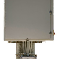 Grey box custom boat lift controls design