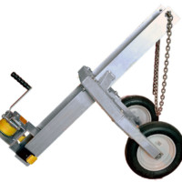 Pile cart accessories for custom boat lifts