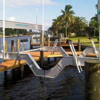 Custom engineered sailboat cradle beam by IMM Quality Boat Lifts